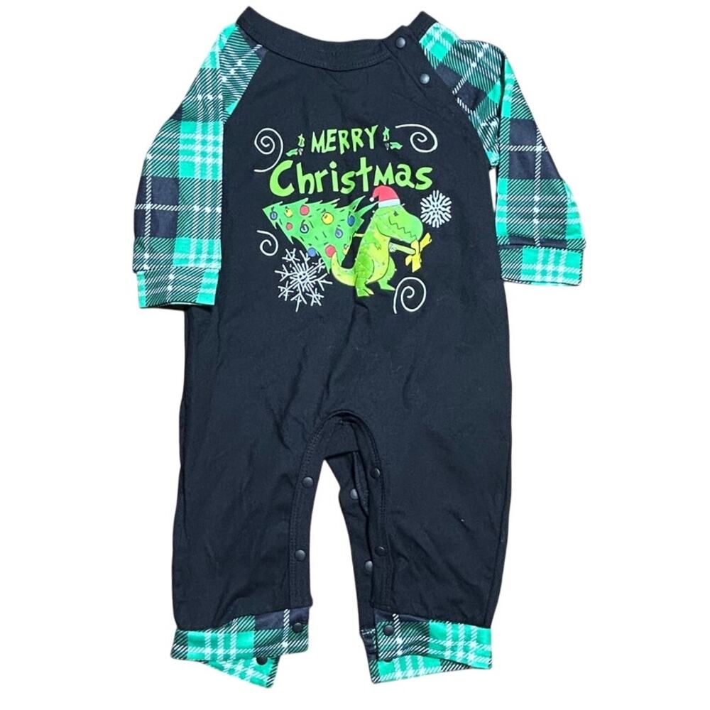 Dinosaur Christmas Pajamas size 3 month